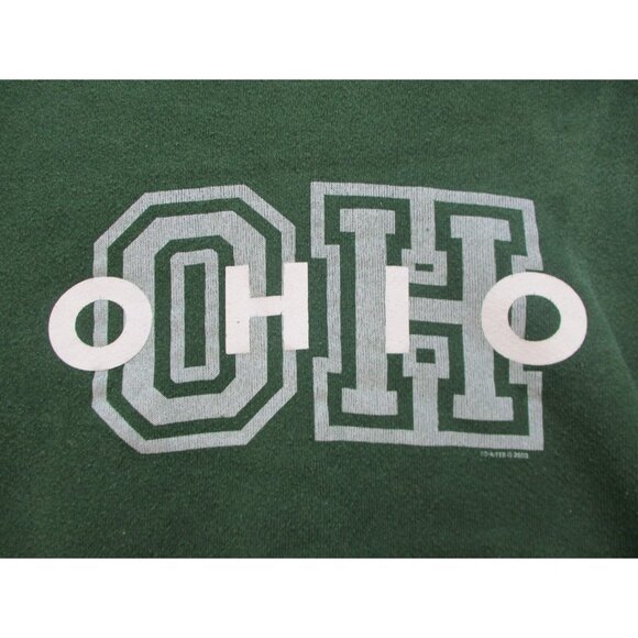 Vintage Ohio Sweatshirt Men Extra Large Green Tultex Sweater Jumper - Picture 2 of 8